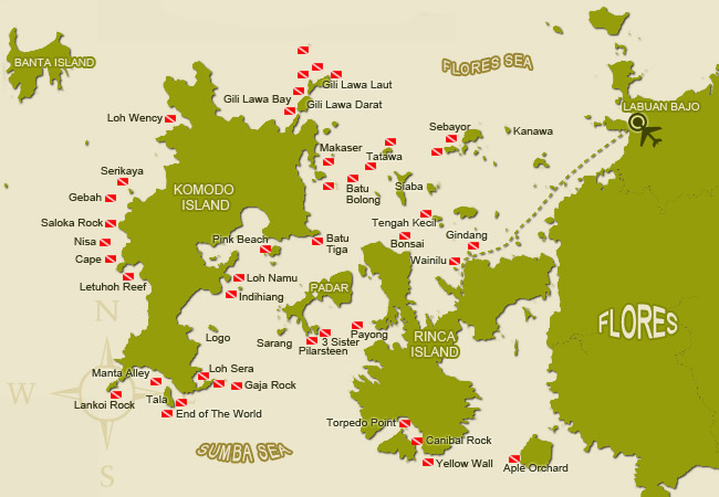 komodo dive sites